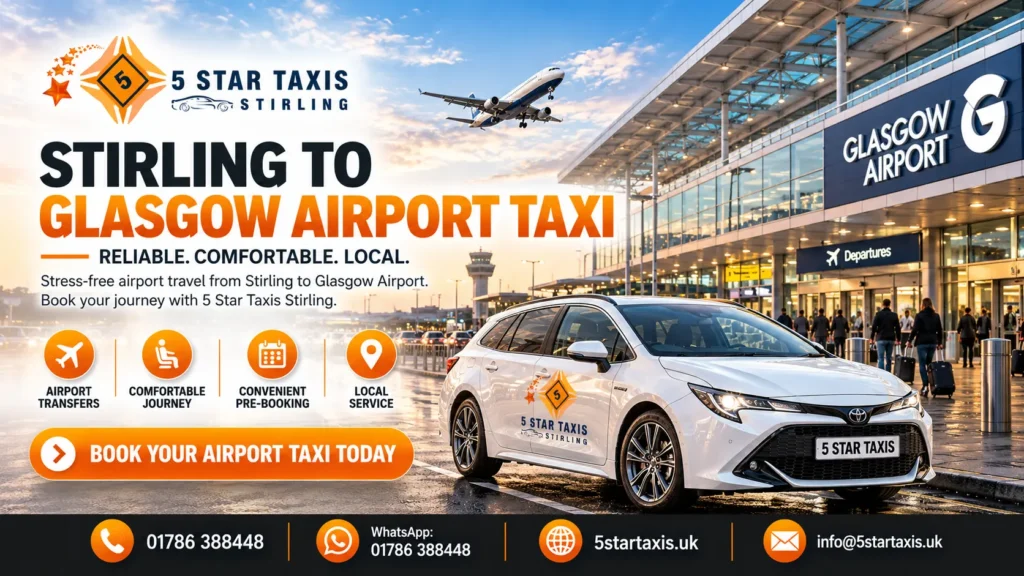 Stirling to Glasgow Airport Taxi
